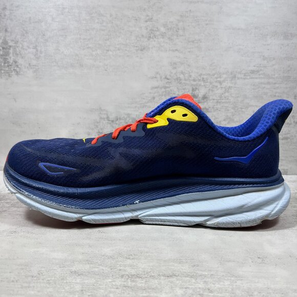 Hoka One One Clifton 9 Running Shoes - Men's Size 8.5 - Blue - Picture 5 of 10
